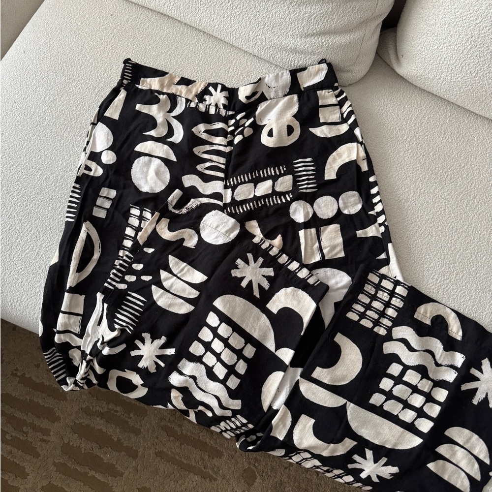 Black and White Patterned Women's Panys